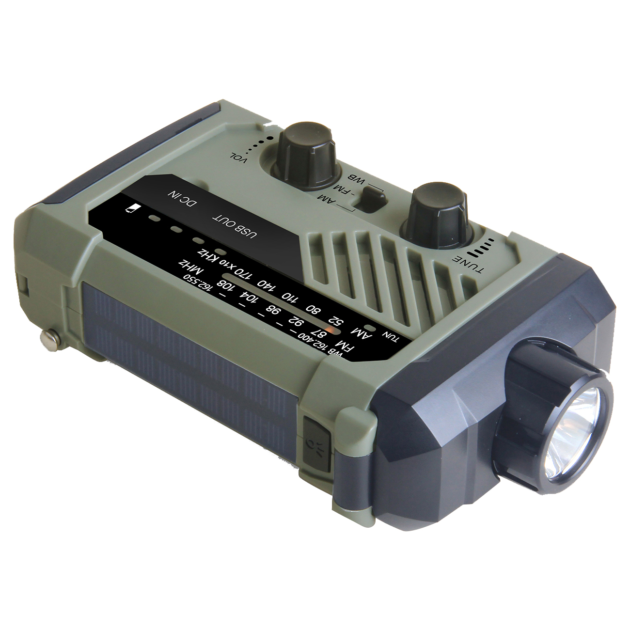 ResQ Emergency Weather Radio – AM/FM/NOAA with LED Flashlight, Reading Lamp, SOS & Power Bank 3