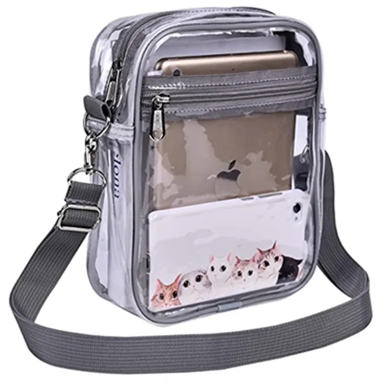 Clear PVC Crossbody Purse Bag 2