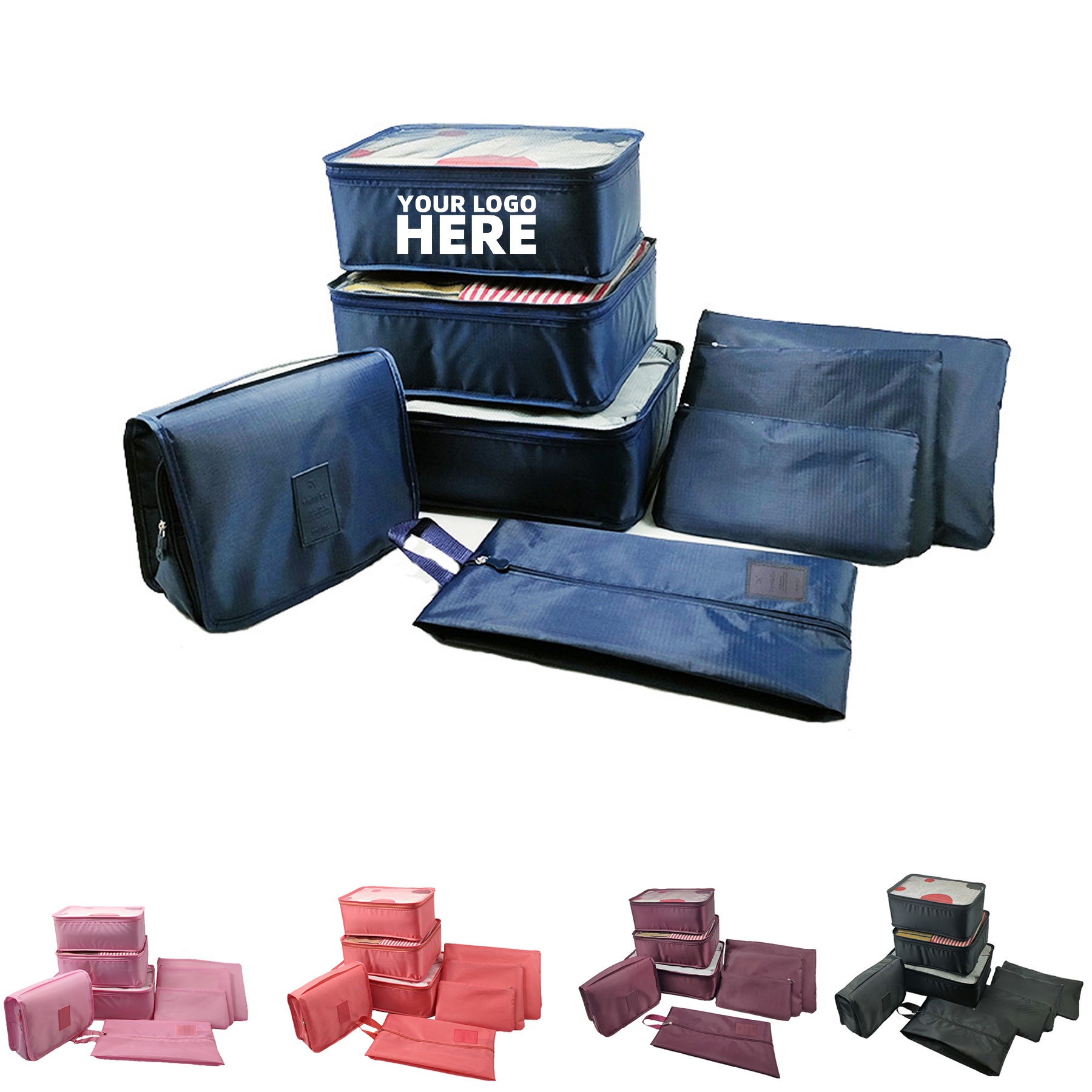 8 Set Packing Cubes Luggage Packing Organizers For Travel Accessories 2