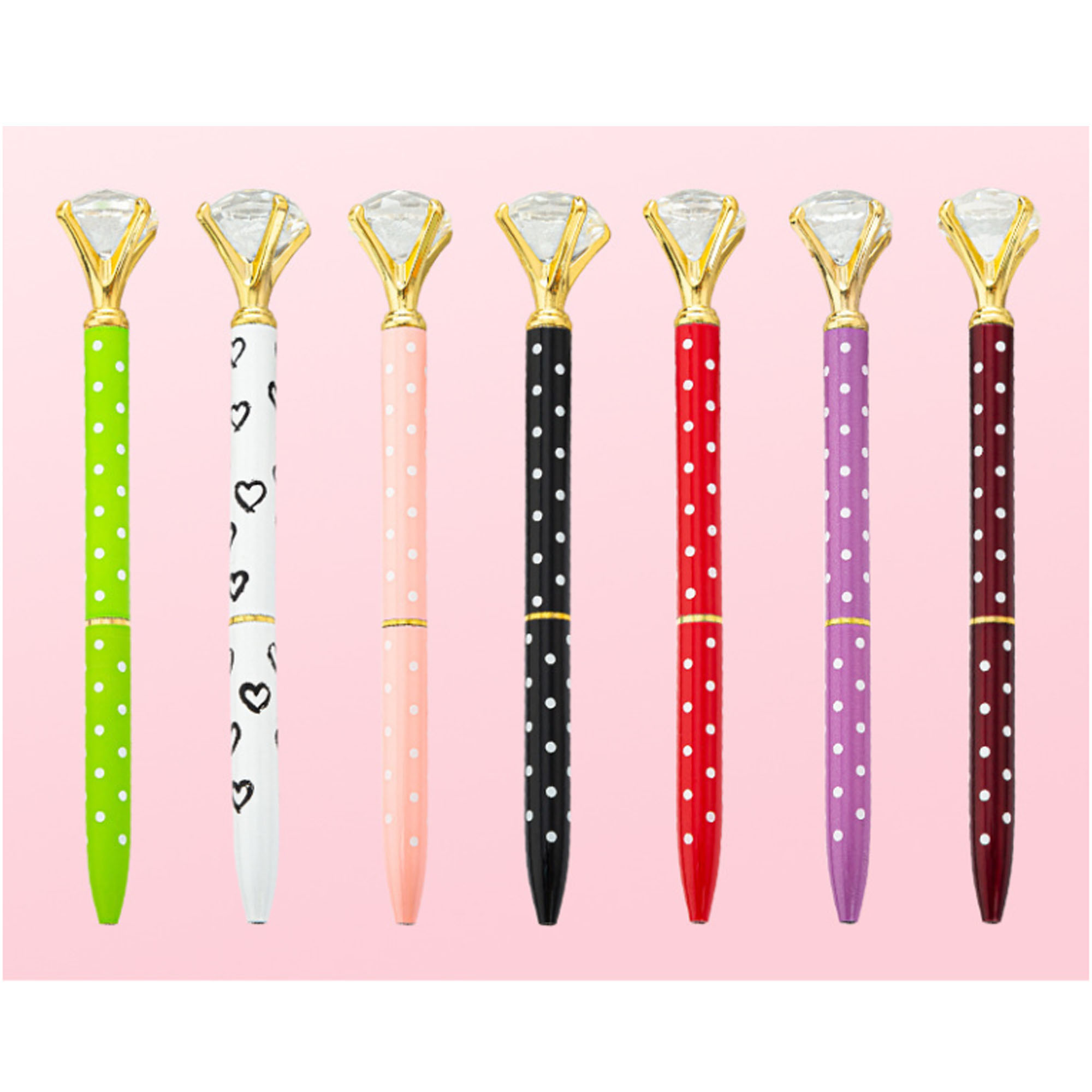 Luxury Diamond Crystal Ballpoint Pen, Metal Body for Precision 3