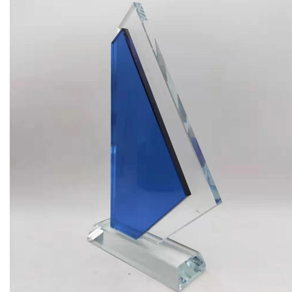 Wedding Gift Sailboat Crystal Trophy 2