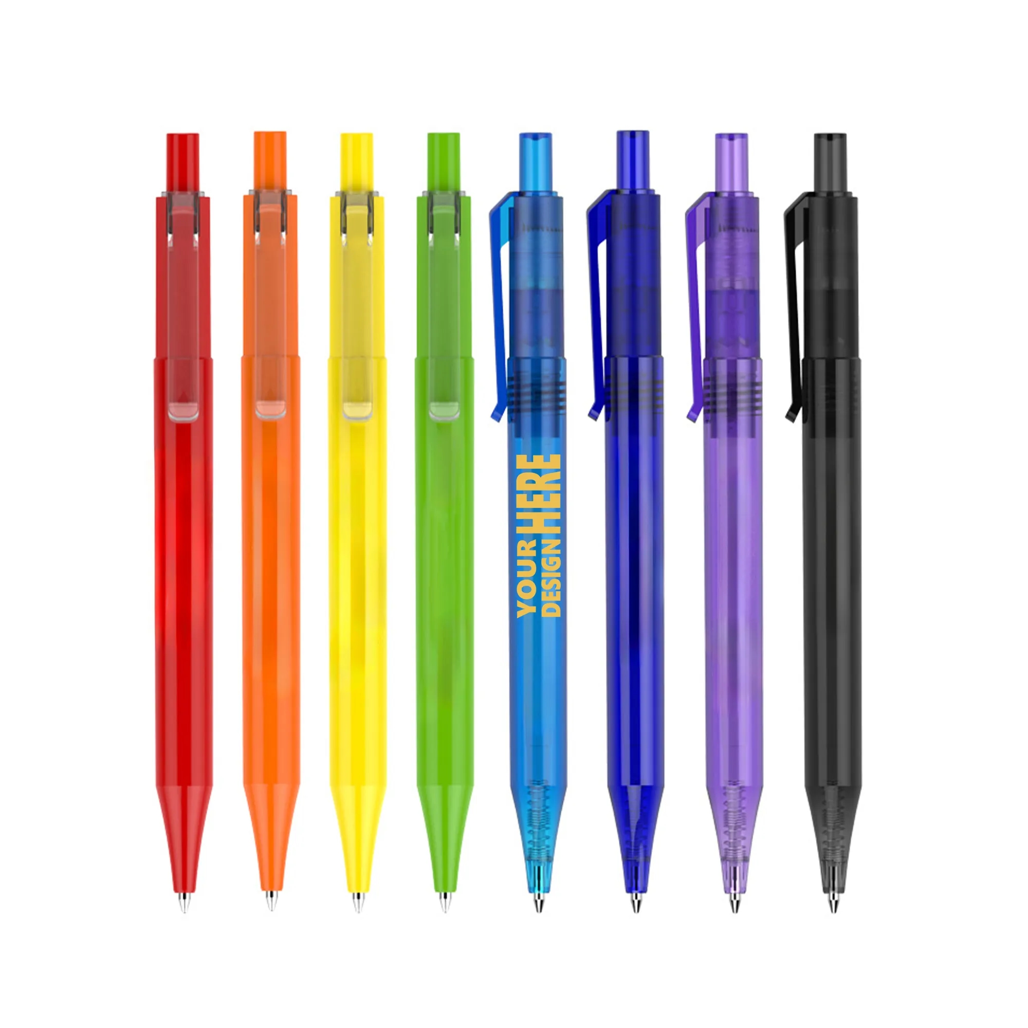 Retractable Plastic Ballpoint Pen