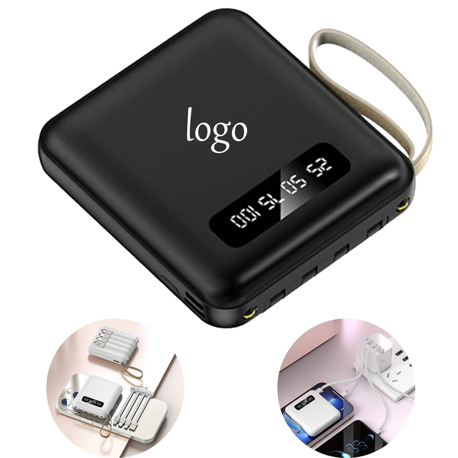 20000mAh Power Bank with Detachable Cable 5