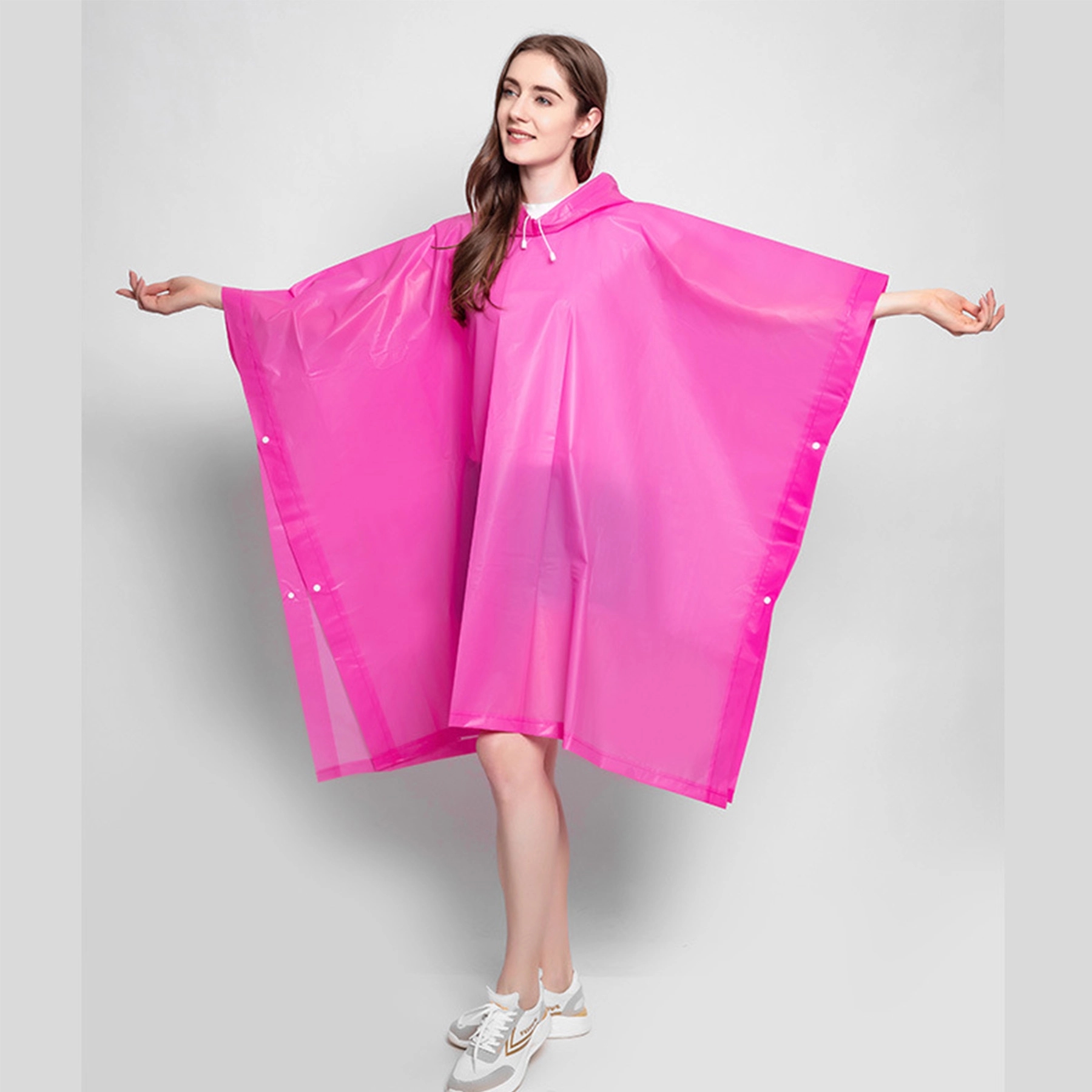 Portable EVA Raincoats for Adults Waterproof Poncho 4
