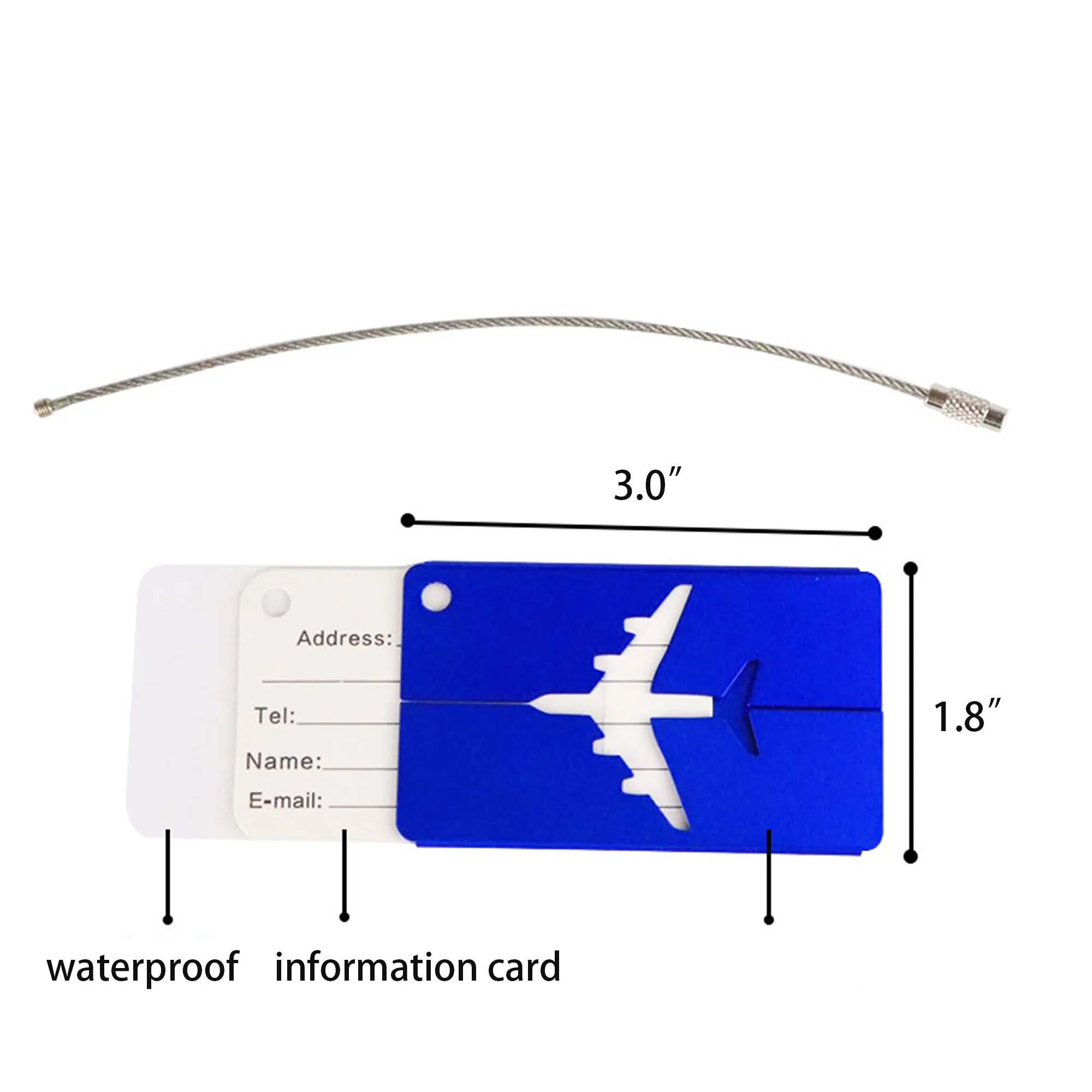 Aluminum Alloy Luggage Tag 8