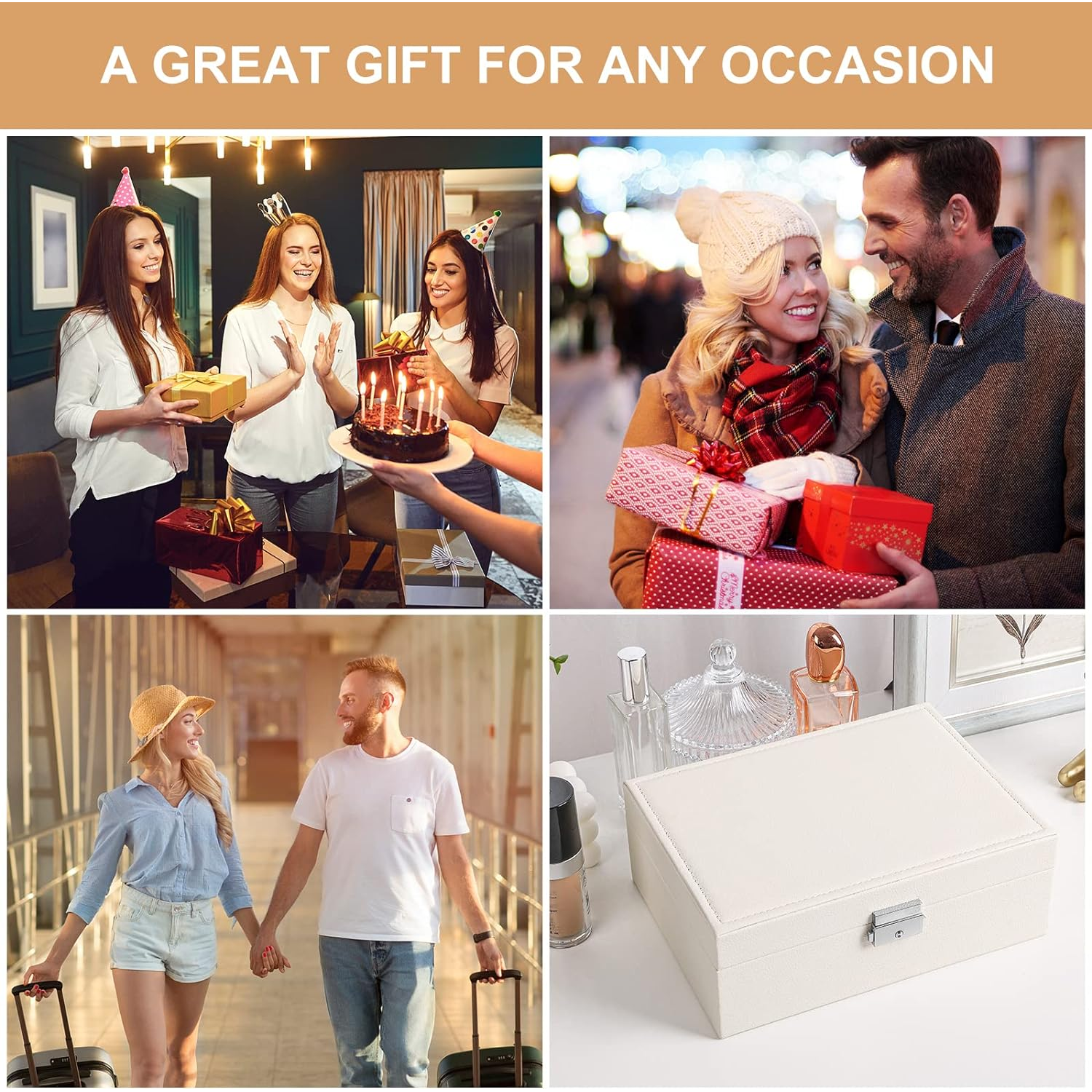 2 Layer Women Jewelry Box Organizer 5