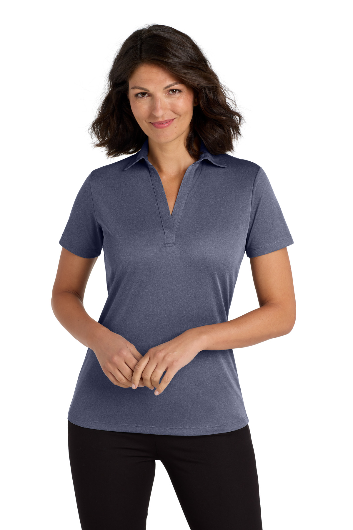 Port Authority Women's Heathered Silk Touch Performance Polo. LK542 63