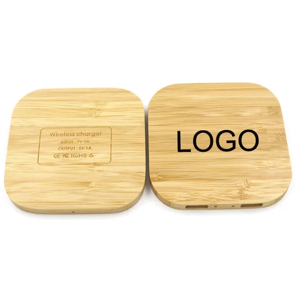 Bamboo Square Wireless Charger 6