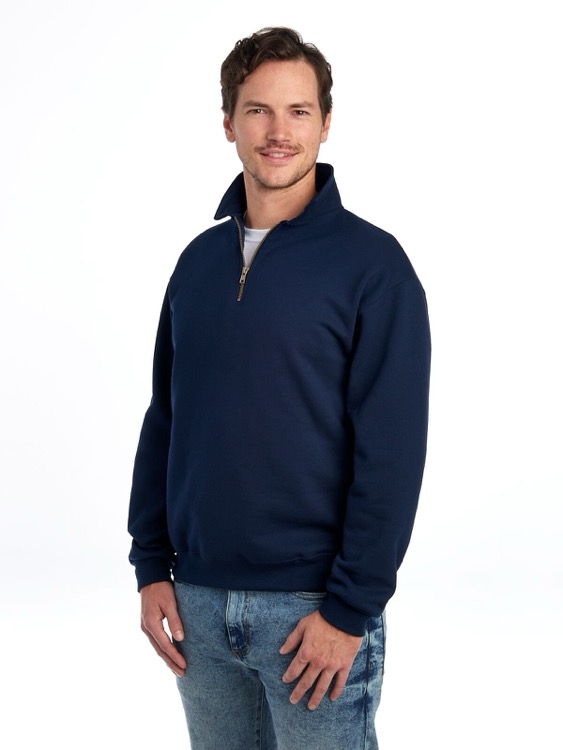 JERZEES Super Sweats® NuBlend® Unisex Quarter-Zip Cadet Collar Sweatshirt 11