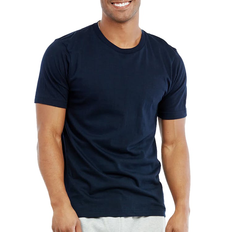 Men's Crew Neck T-Shirts - X-Large Navy 1