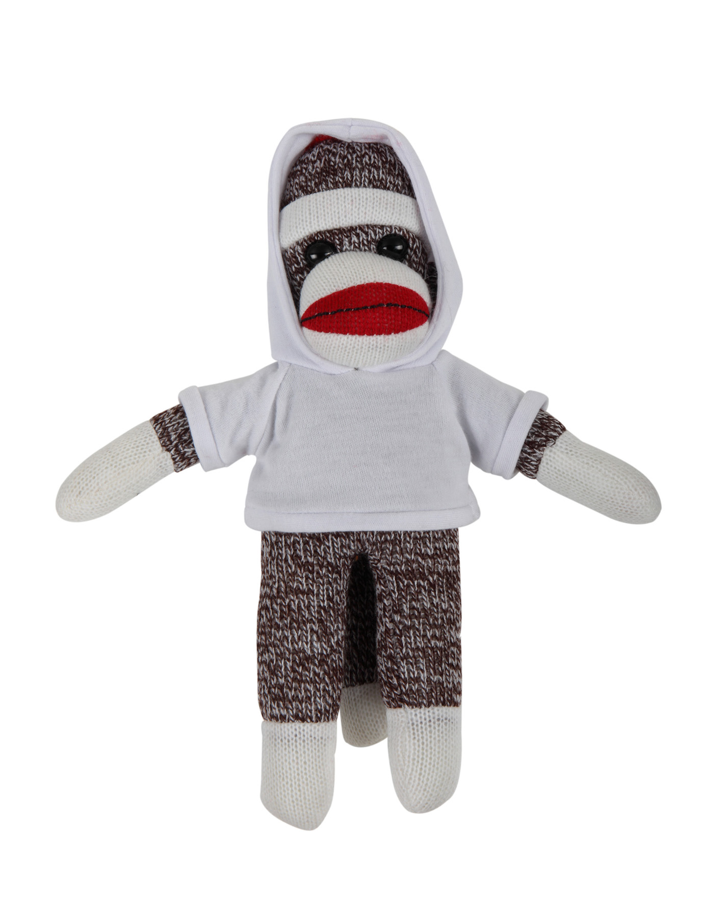 soft plush Original Sock Monkey with hoodie 2