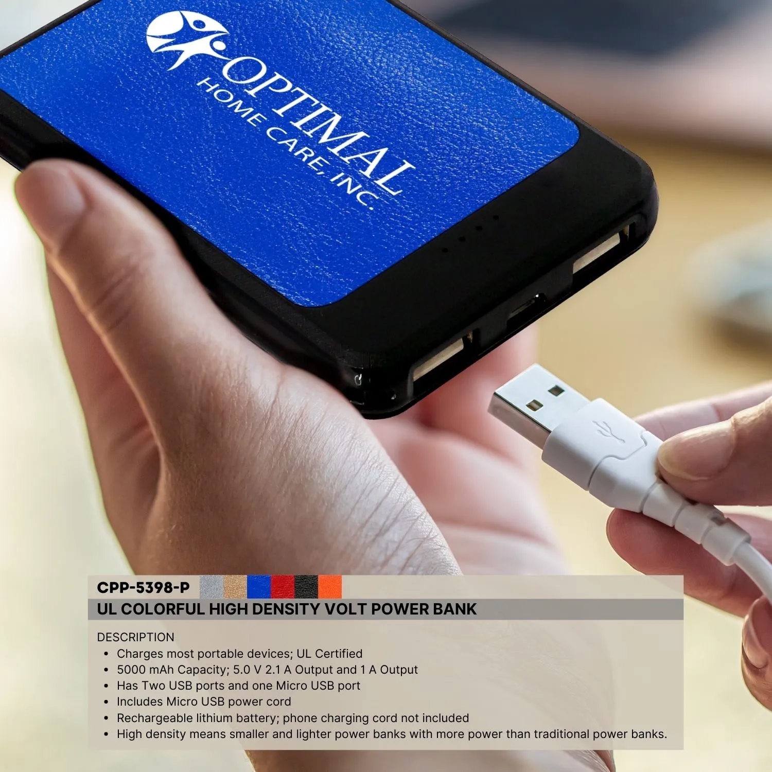 UL COLORFUL HIGH DENSITY VOLT POWER BANK 14