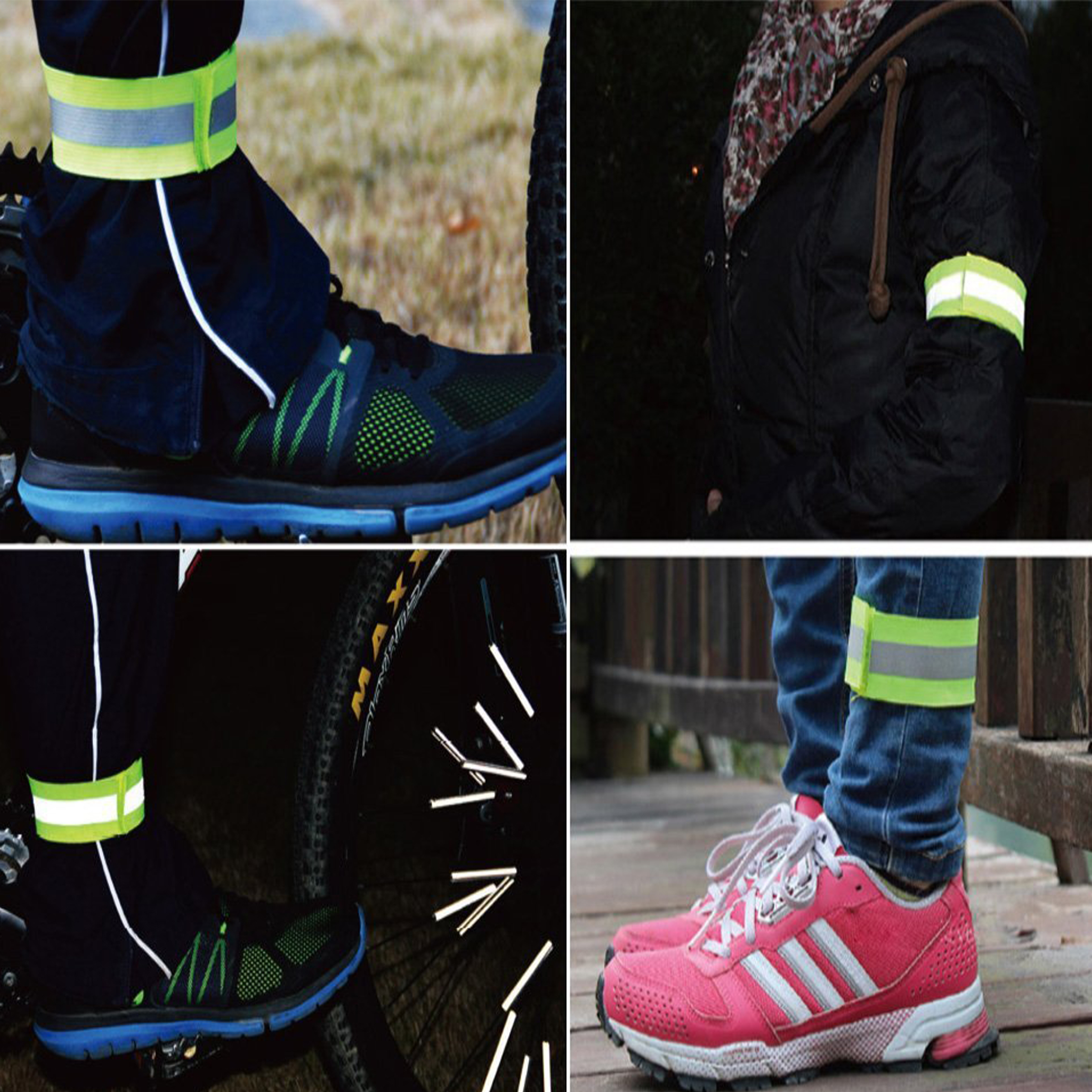 Polyester Outdoor Sports Safety Reflective Wrist Strap 2