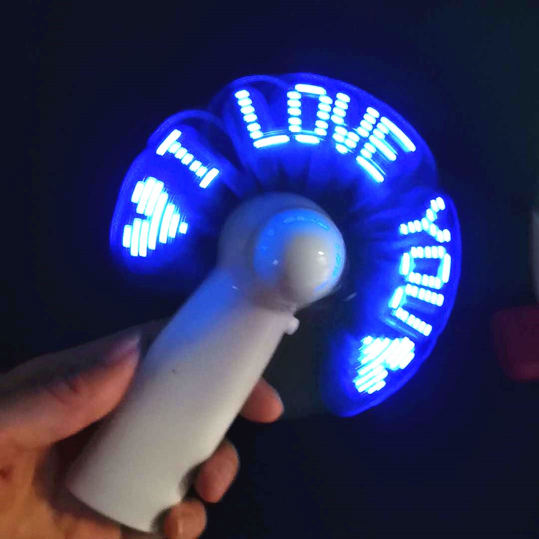 Pre-Programmed Mini Led Flash Fan 2