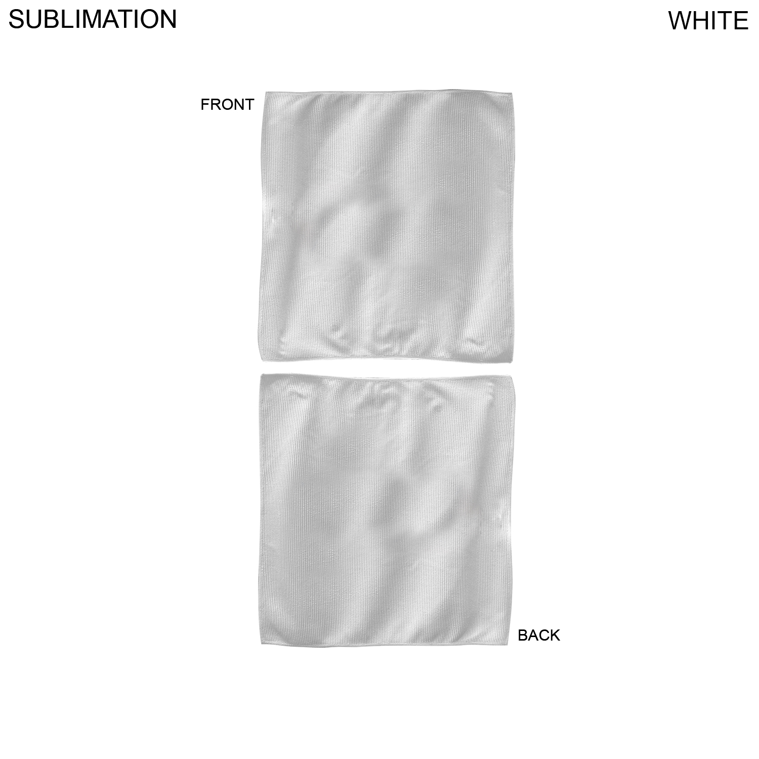 Microfiber Dri-Lite Terry Team and Sponsorship Towel, 12x12, Sublimated Edge to Edge 2 sides 1