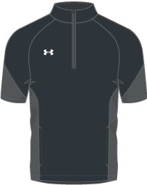 UA Squad Short Sleeve Boys'  Zip 6