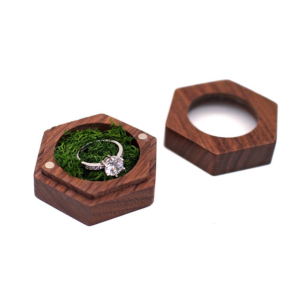 Wood Ring Box (hexagonal) 7