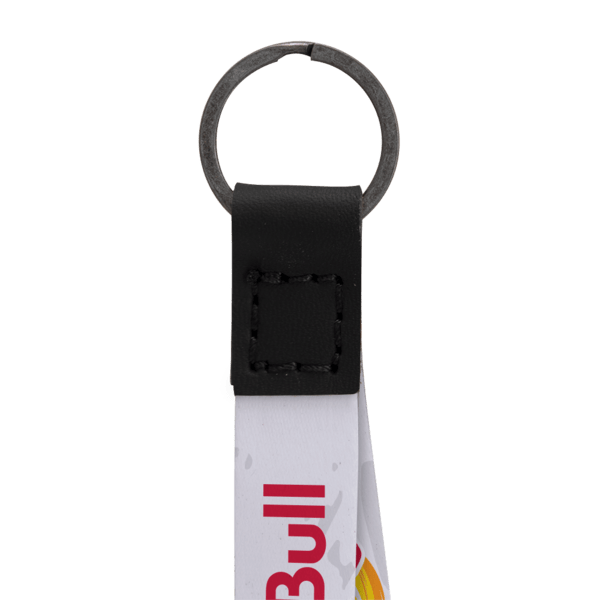 Dye Sublimated Keychain with Leather Accent 12