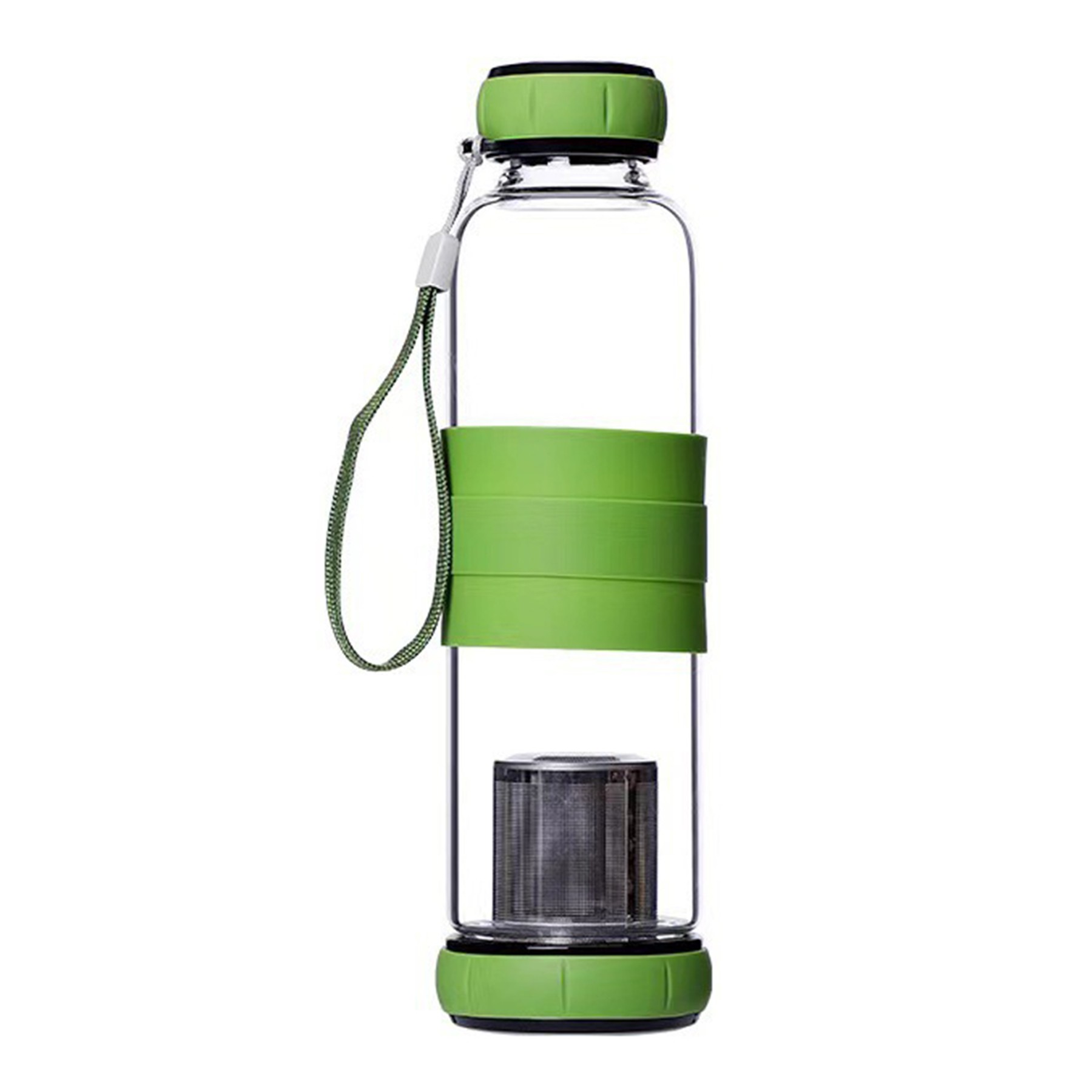 18Oz Glass Tea Bottle W/ Infuser 6