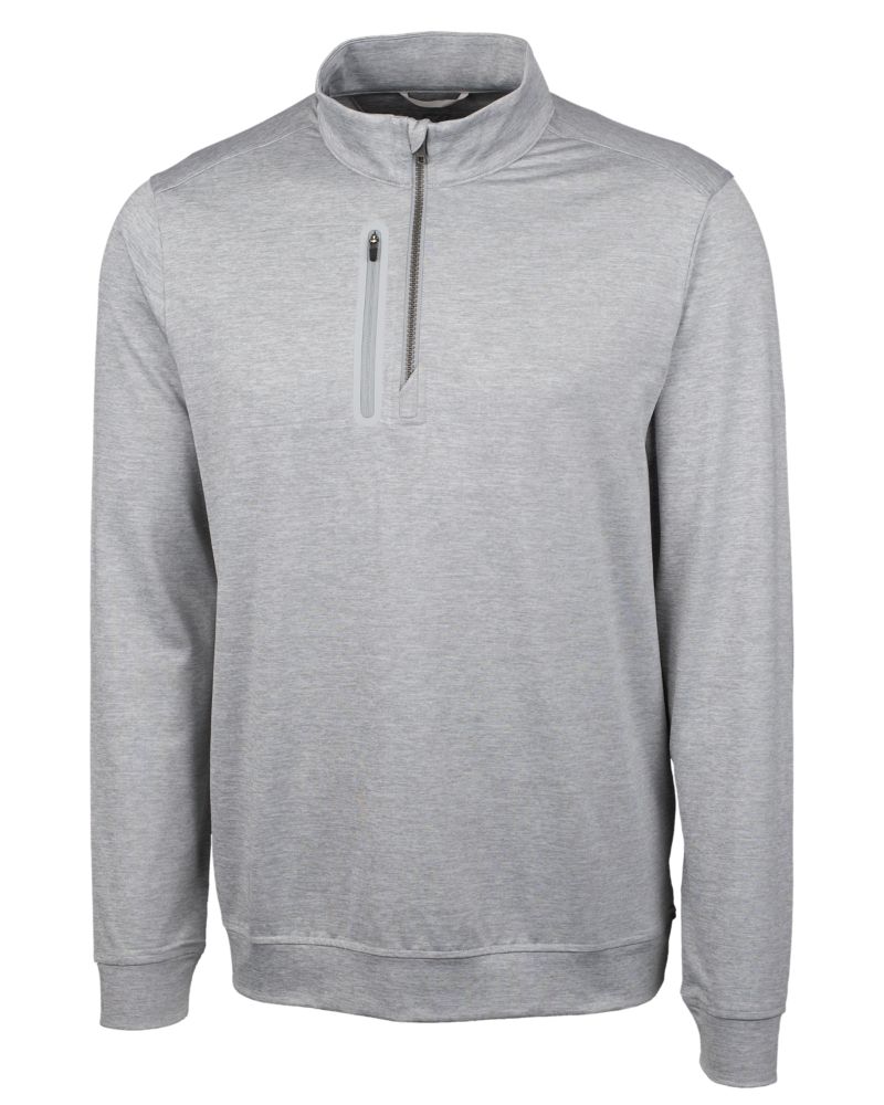 Cutter & Buck Stealth Heathered Mens Quarter Zip 50