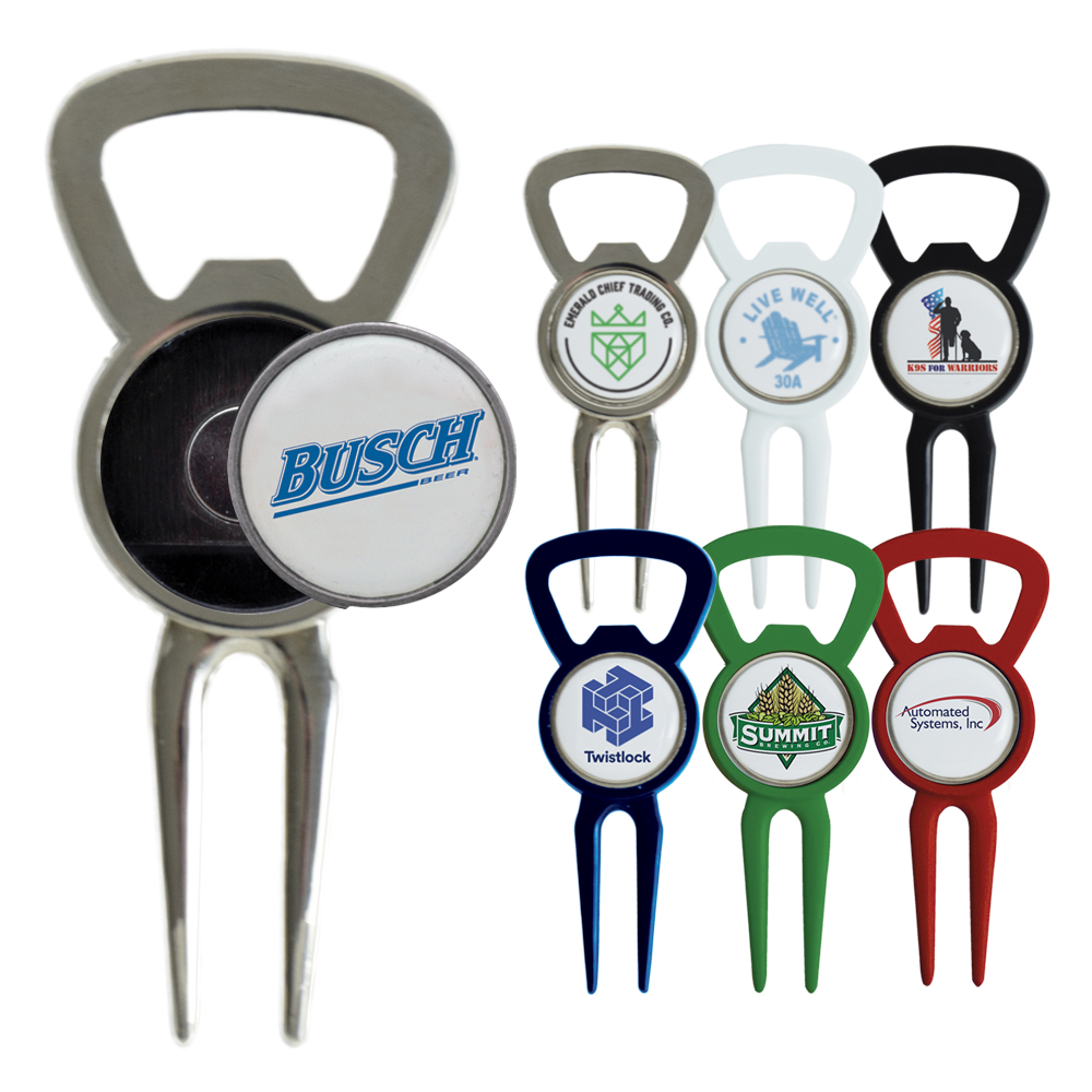 Magnetic Ball Marker Bottle Opener Divot Tool