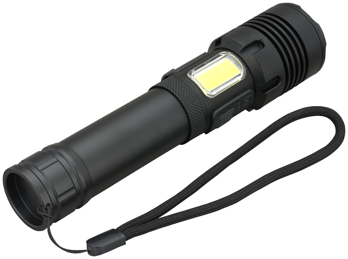 Rechargeable 15W P50/COB Flashlight 12