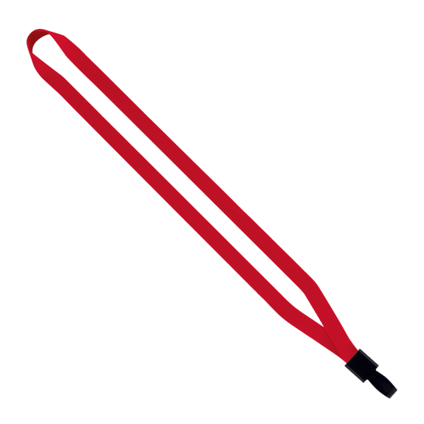 1/2" Polyester Lanyard with Non-Swivel Plastic Hook 137