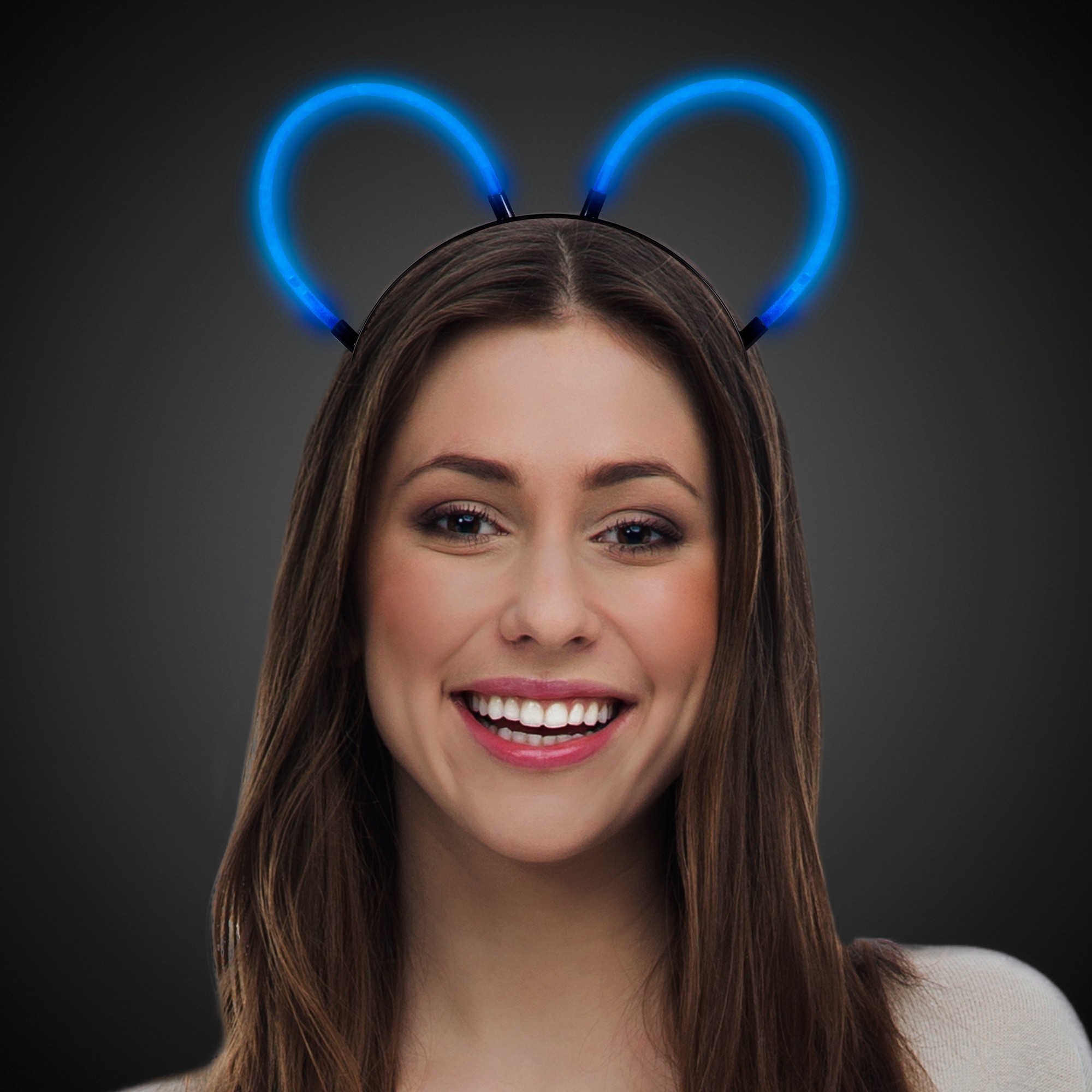 Blue Glow Bunny Ears