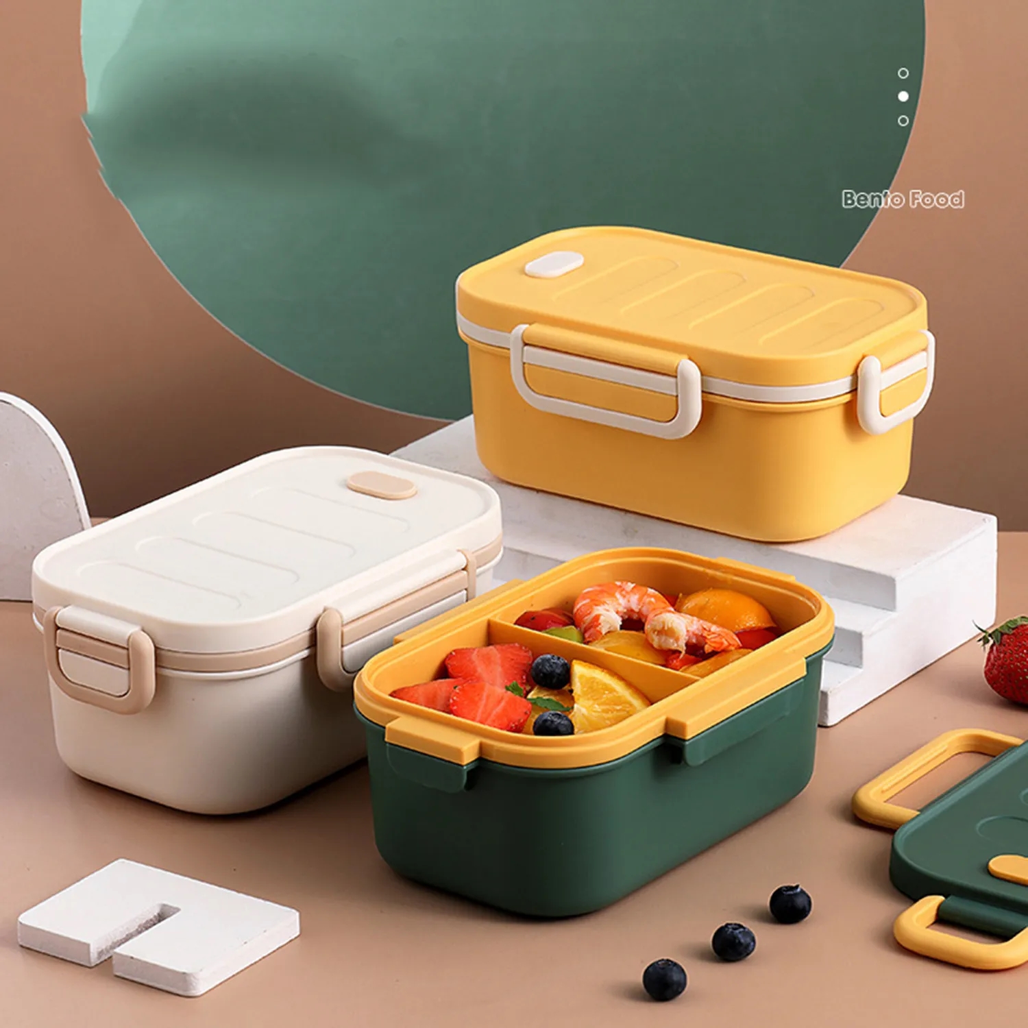 Portable Double-Layer Sealed Lunch Box 2