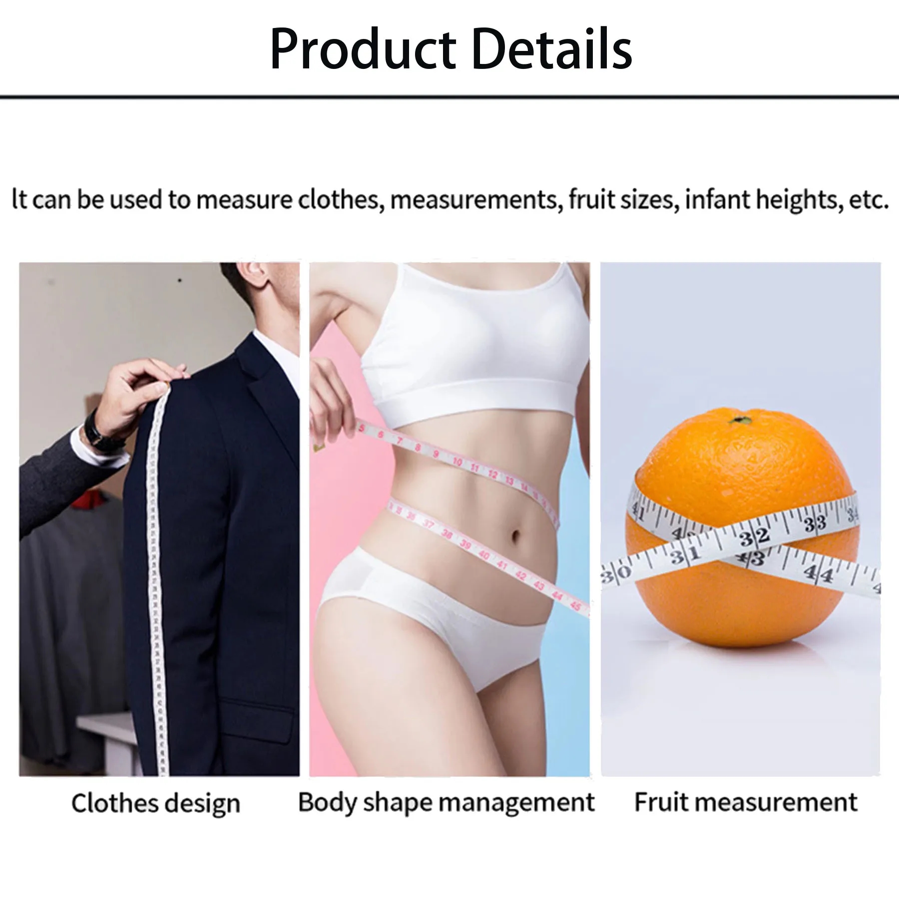 Mini PU Leather Round Sewing Tape Measure 6