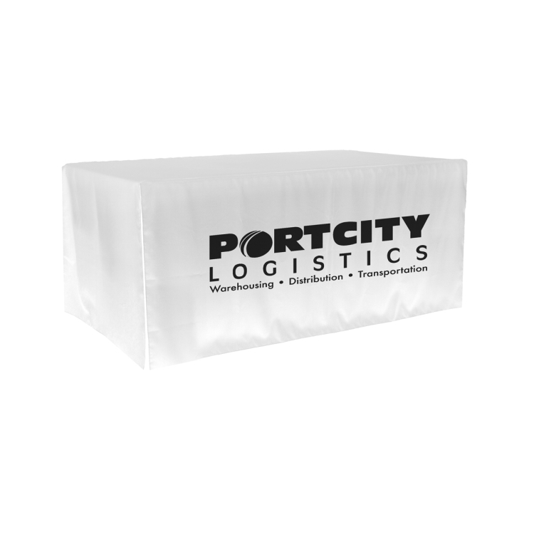 "Darley OS Eight" 3-Sided Throw Style Table Covers All Over Full Color Dye Sublimation Imprint - Fit 18