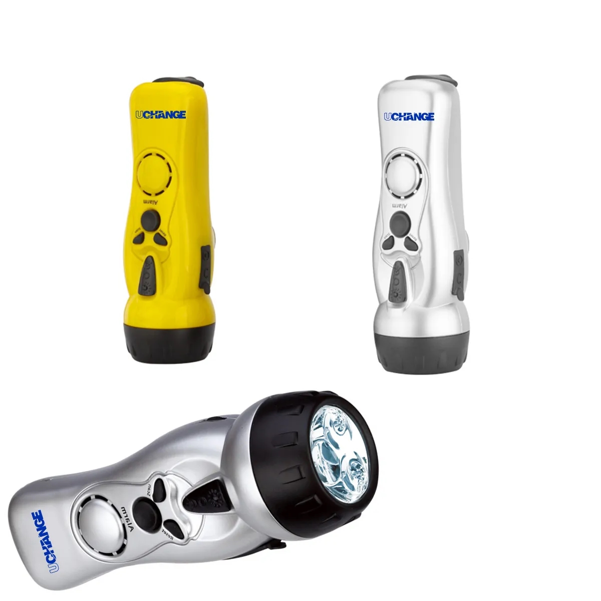 Hand Crank Emergency Radio Flashlight With Siren 2