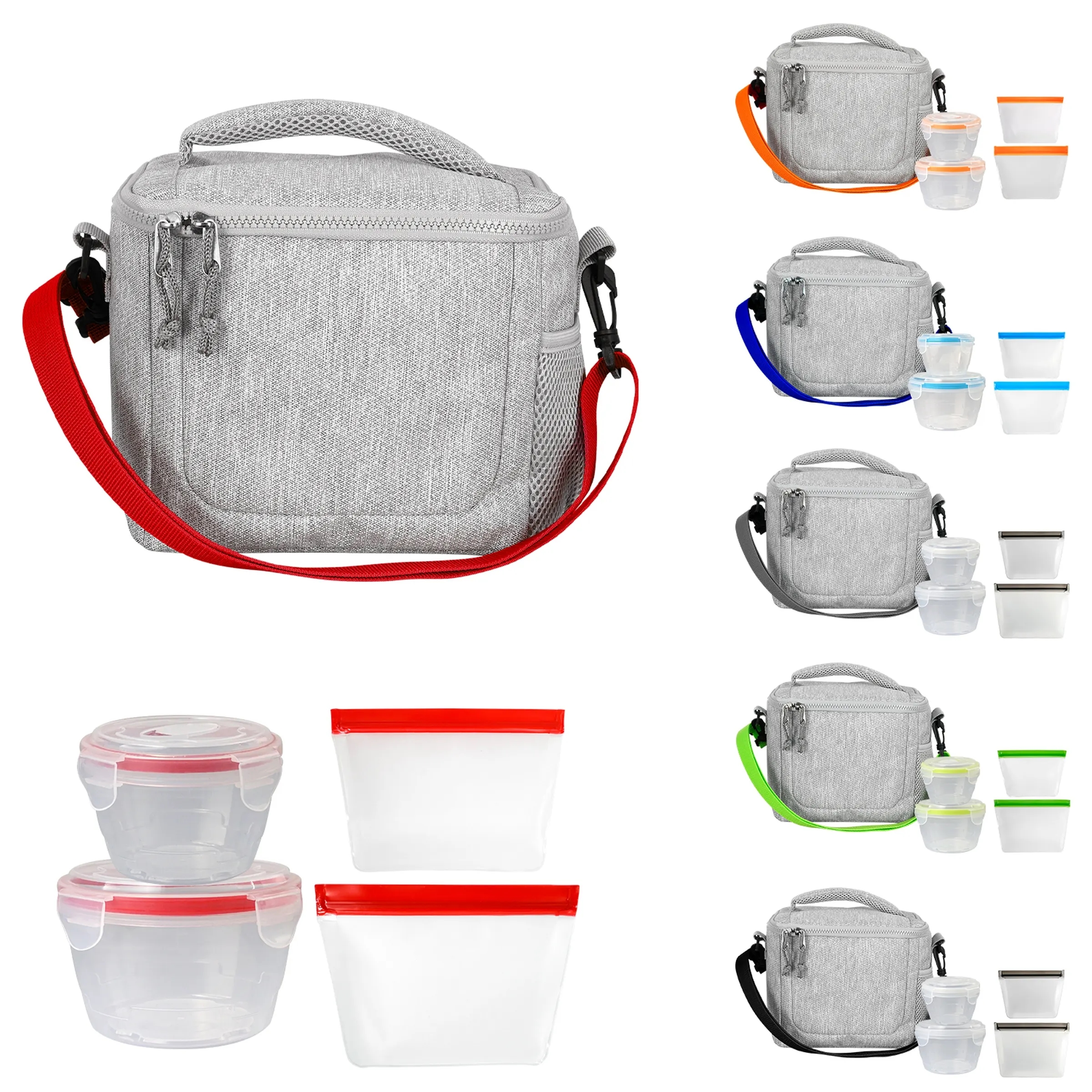 Adventure Cooler Nested Bagged Lunch Set 7