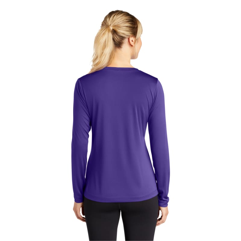 Sport-Tek Women's Long Sleeve PosiCharge Competitor V-Neck Tee. 75
