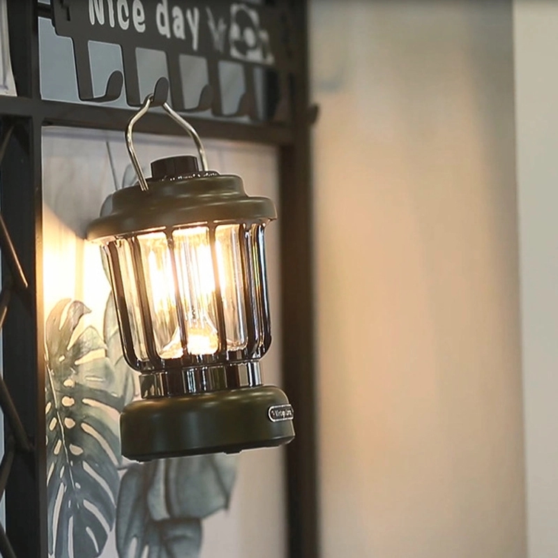 Retro Outdoor Camping LED Light & BBQ Picnic Party Lantern 7