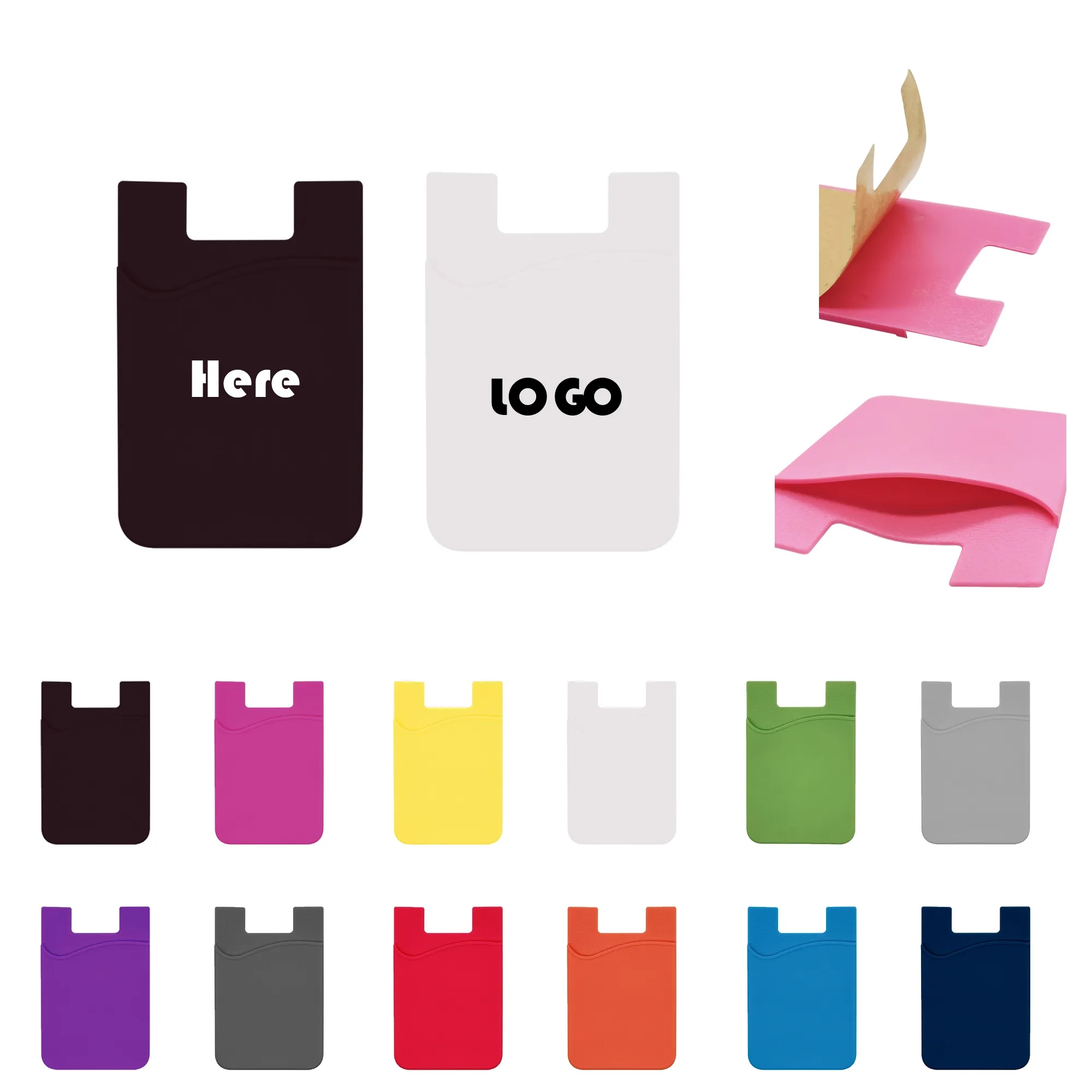Multi-Functional Silicone Mobile Phone Can Stick Card Sleeve