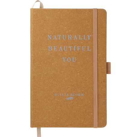 FSC® Mix 5.5" x 8.5" Recycled Leather Bound Journa 28