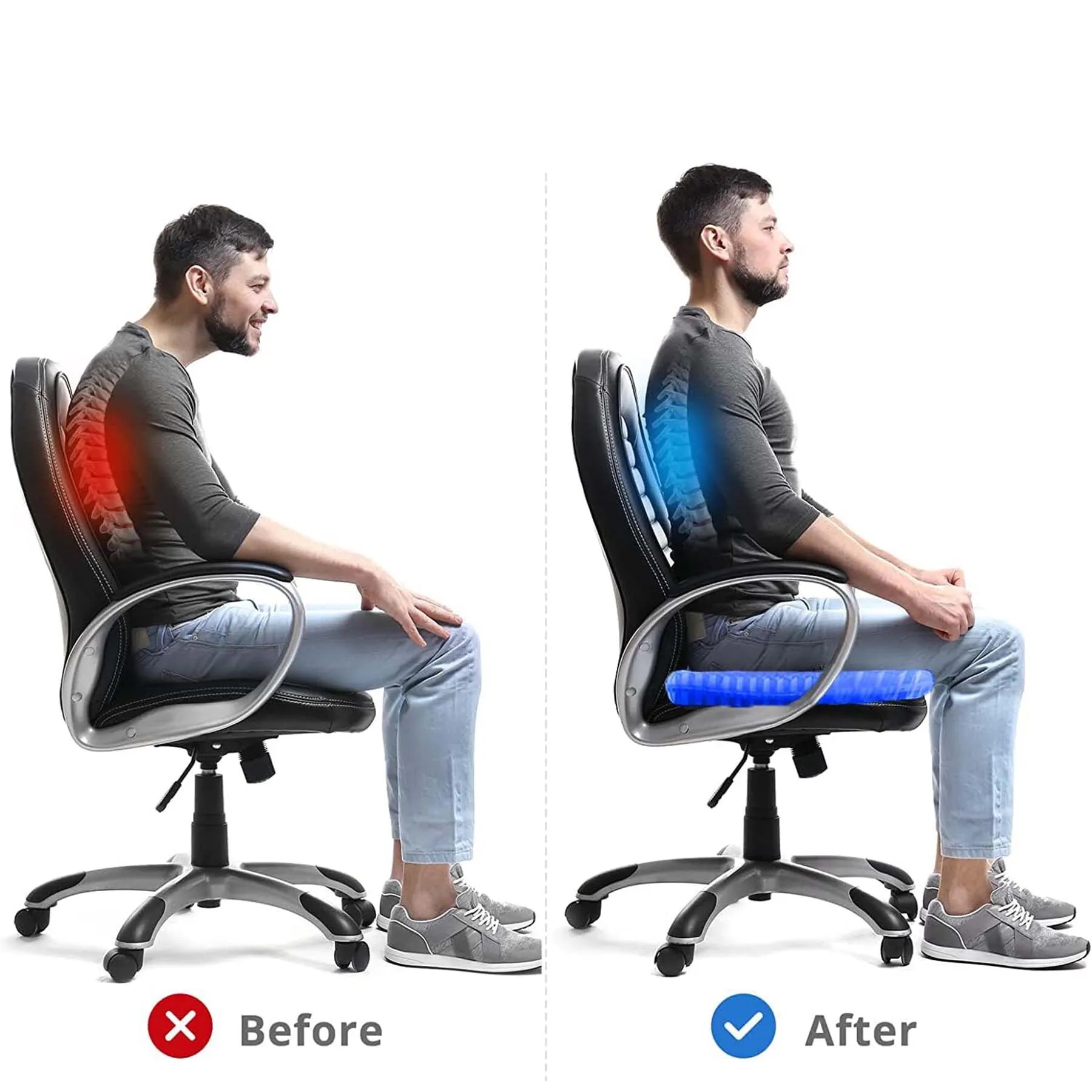Gel Seat Cushion for Long Sitting 11