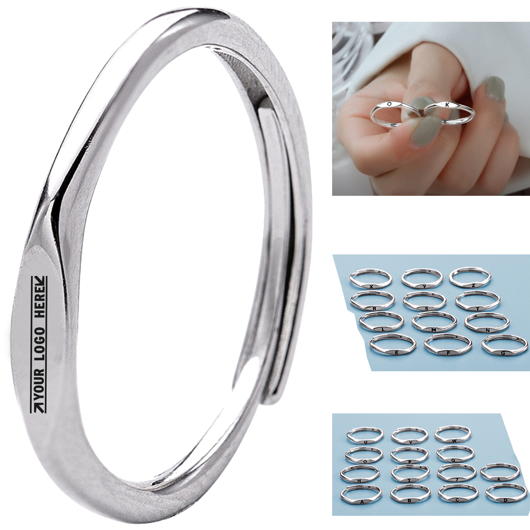 Tiny Stacking Sterling Silver Ring