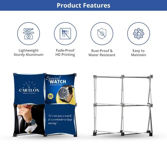 2x2 Micro GeoMetrix Table Top Display Package 12.60"x12.60" 4