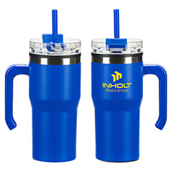 Outback 20 oz Stainless Steel/Polypropylene Mug with Lid and Straw 17