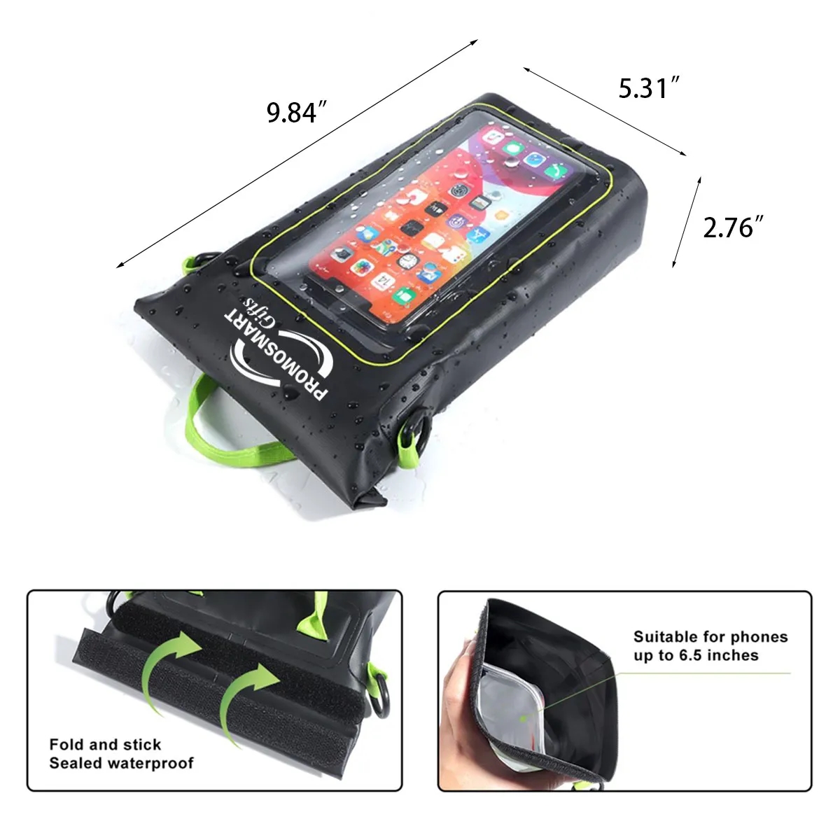 2L PVC Adjustable Waterproof Storage Bag 2