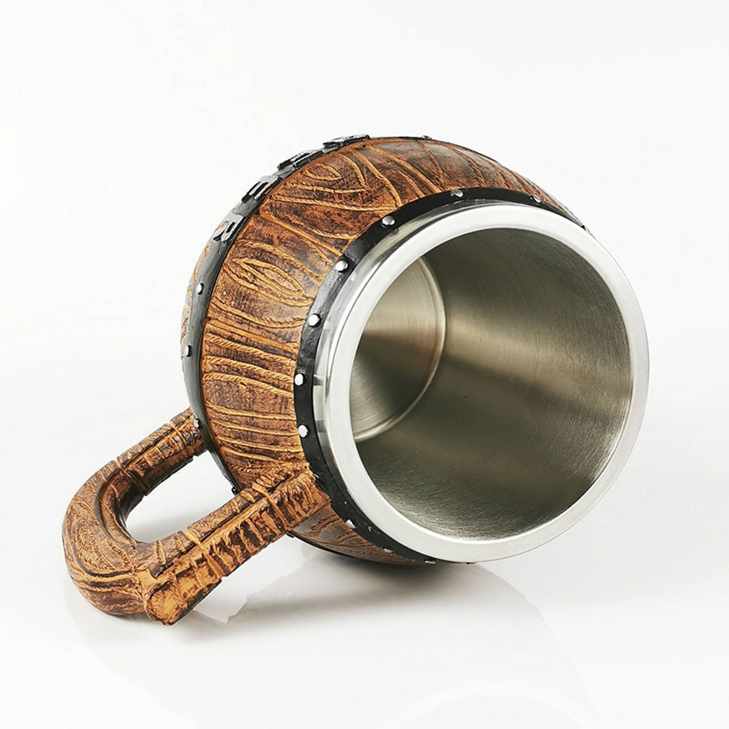 19oz Stainless Steel Barrel Beer Mug 8