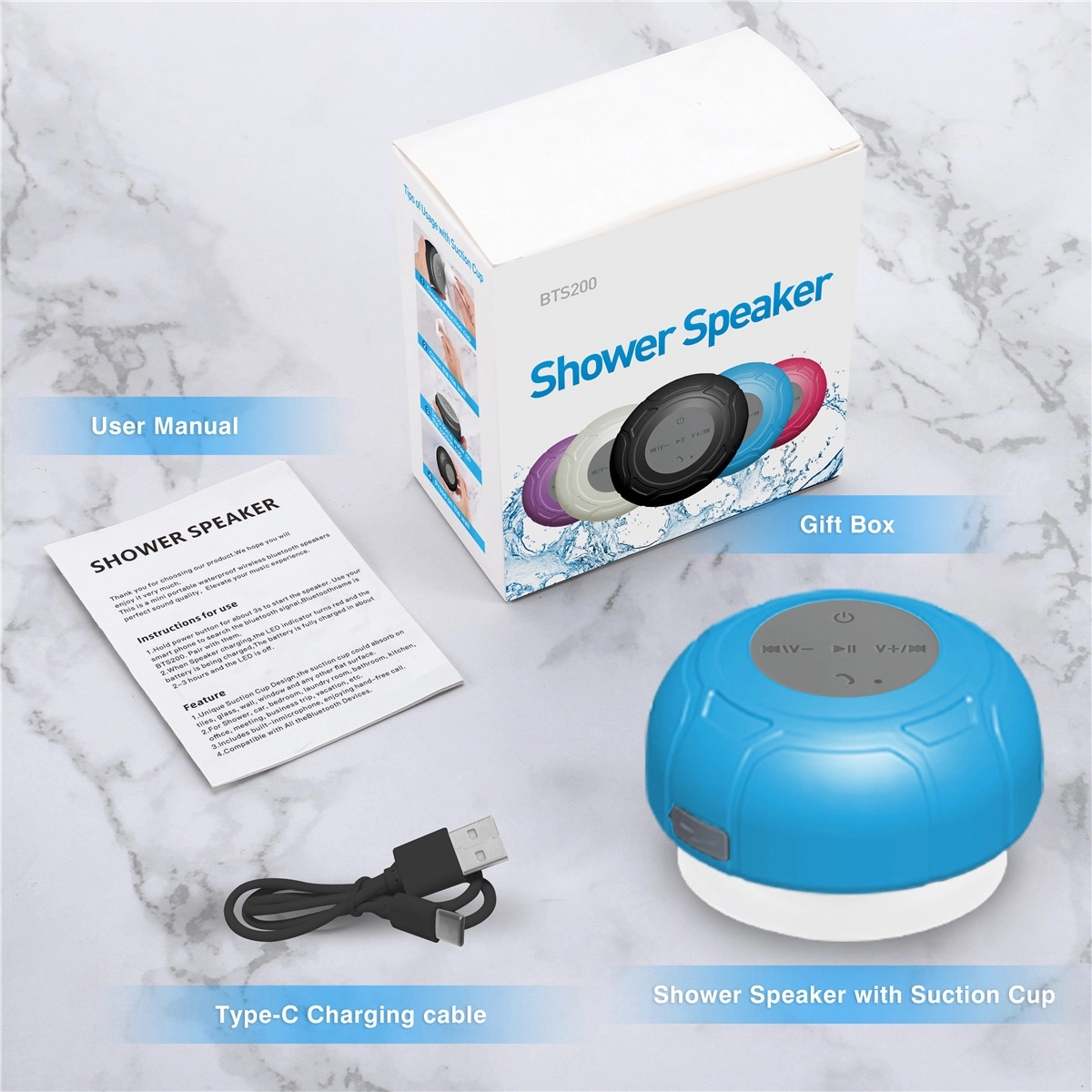 Waterproof Bluetooth Shower Speaker 3