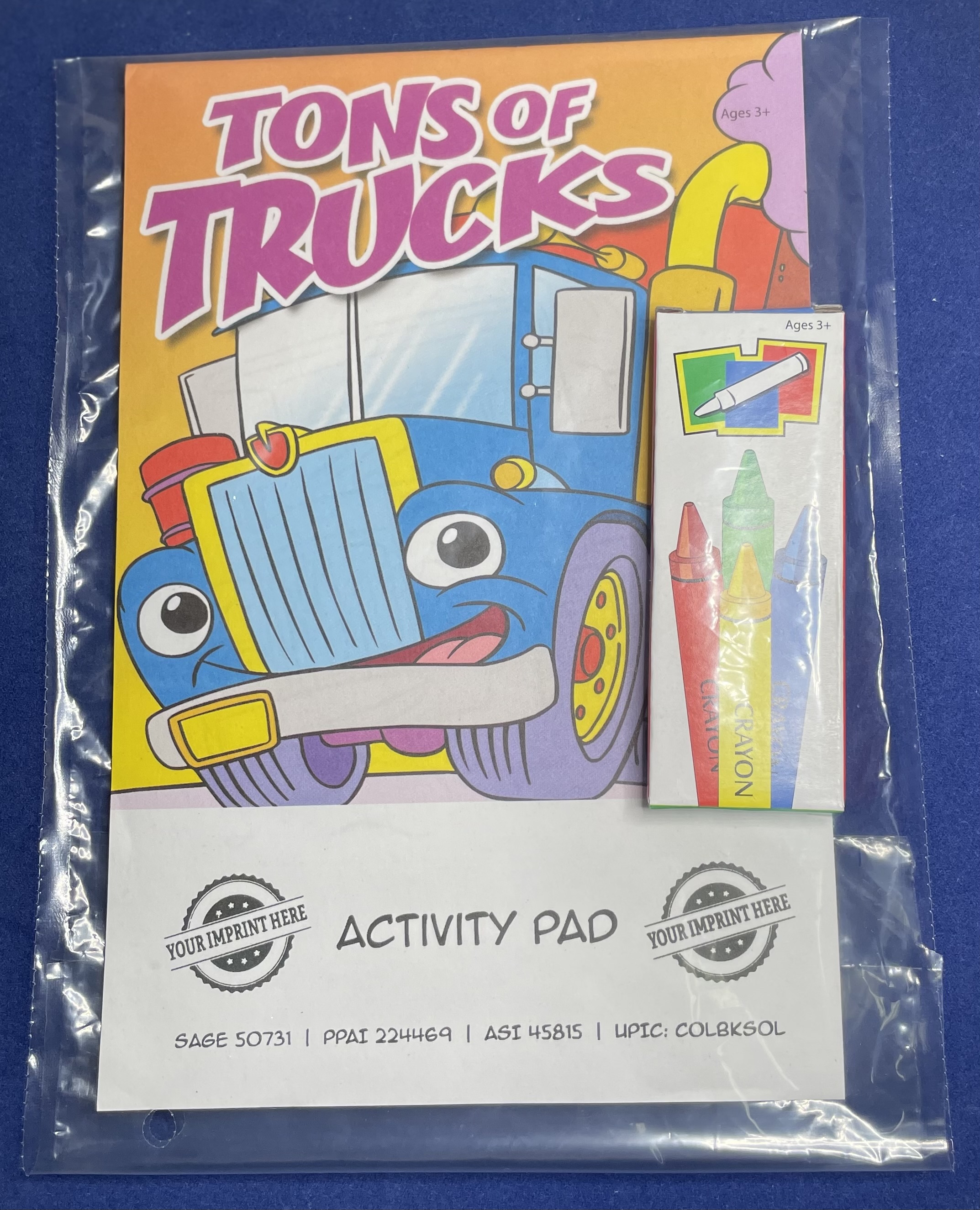 ACTIVITY PAD SET - Tons of Trucks Activity Pad Fun Pack 3