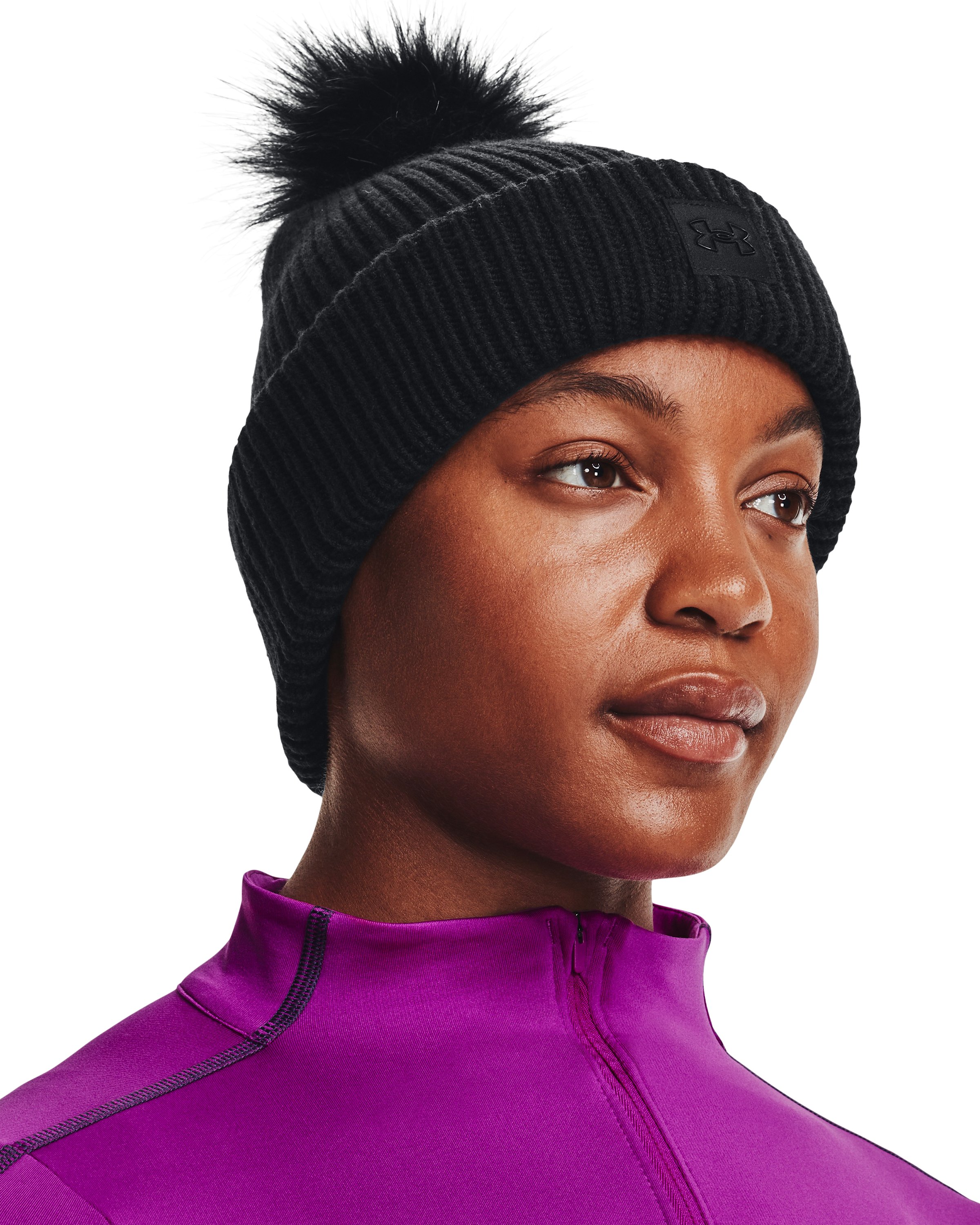 UA Halftime Ribbed Women's Pom Beanie 2