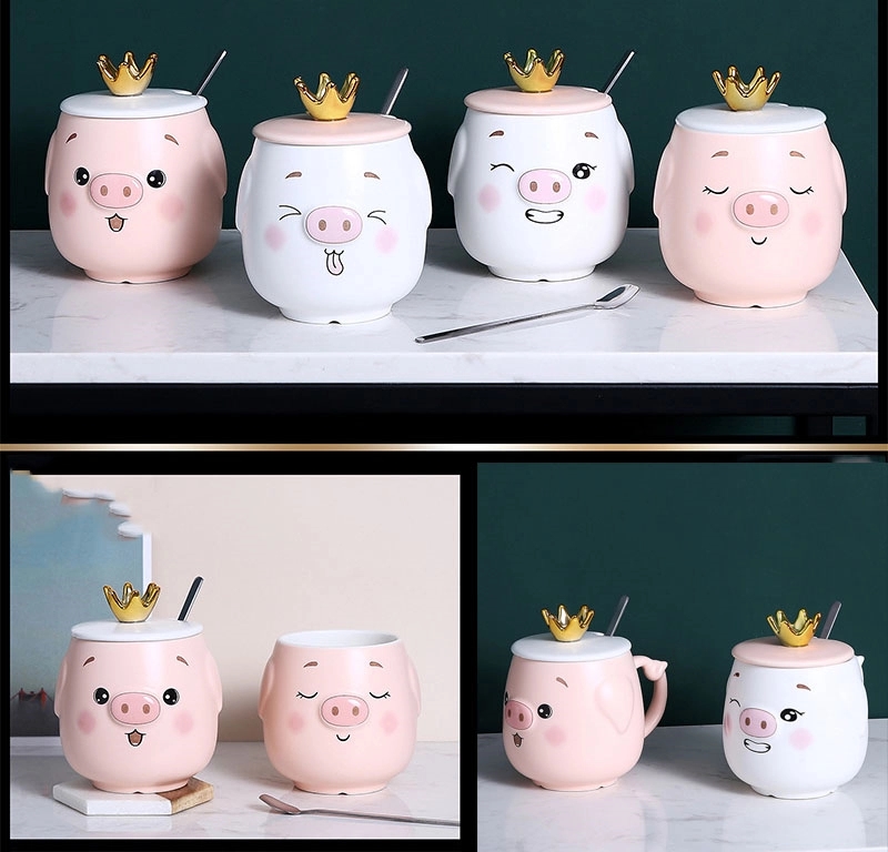 Custom 13 OZ Funny Novelty Pig Coffee Mug 7