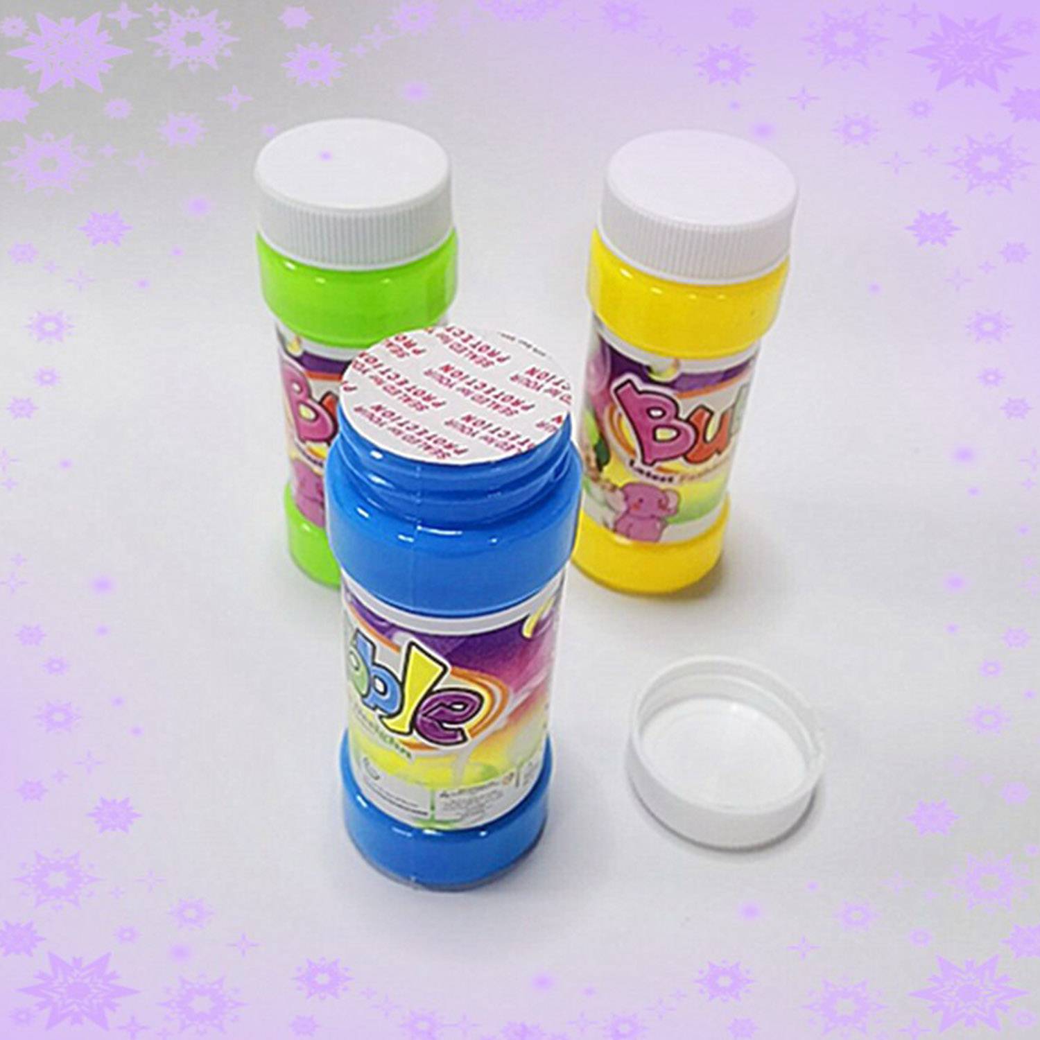 1.7oz Kids Plastic Bubble Solution Bottles DIY Storage 4