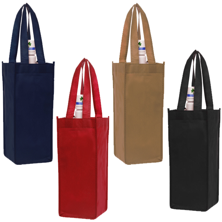 Vineyard One Bottle Wine Bags - 5"W x 12"H 2