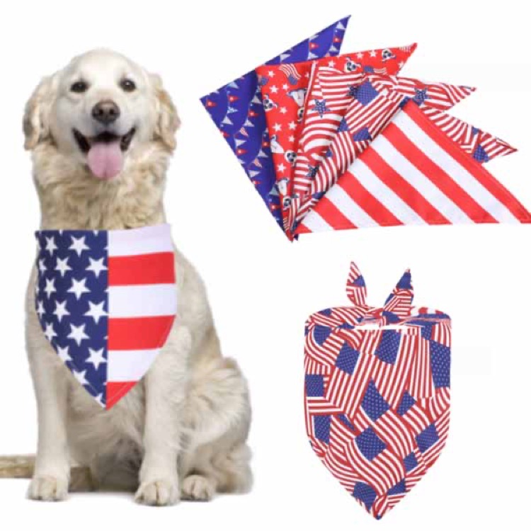 Dog Bandana Square Cat Scarfs Puppy Accessories Aring Pet 7